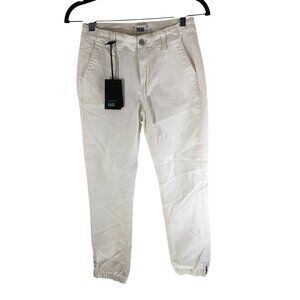 Paige Womens Mayslie Jogger Jeans Sweet Vanilla White Size 24